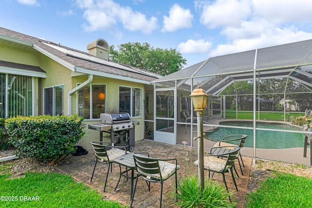 67 Kingsley Ln, Ormond Beach, FL 32174 - exterior space with an outdoor pool and a grill