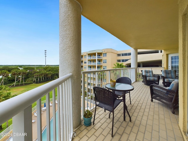 view of balcony