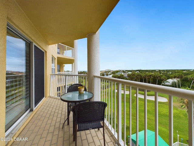 view of balcony