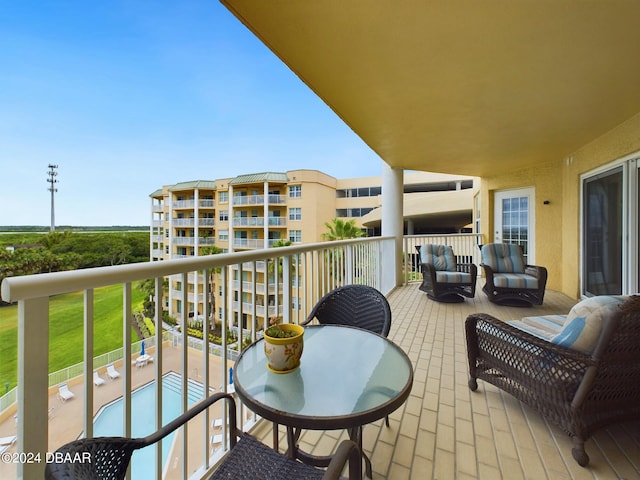 view of balcony