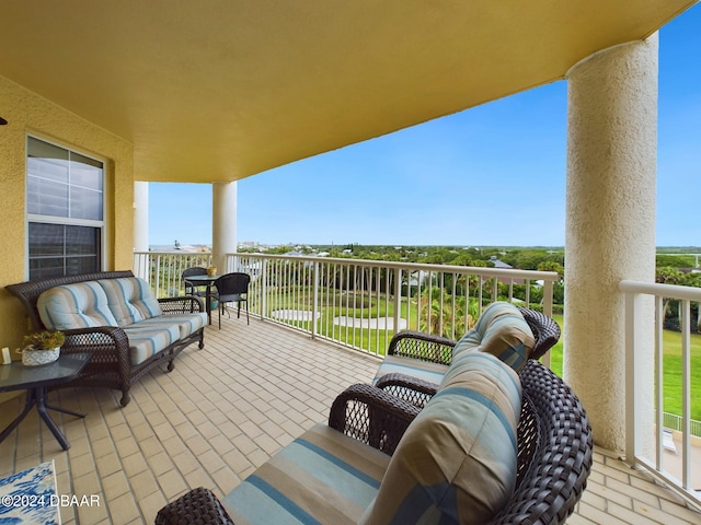 view of balcony