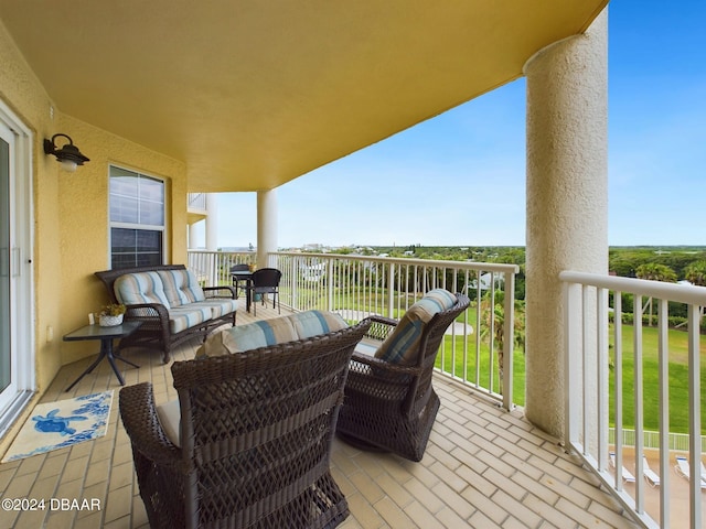 view of balcony