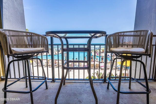 view of balcony