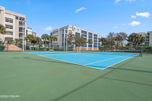 view of tennis court