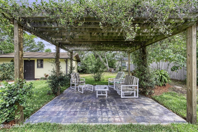 1420 Carol Lee St, Daytona Beach, FL 32117 - view of patio featuring a pergola