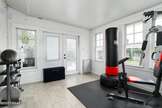 25 Dolphin Ave, Ormond Beach, FL 32176 - workout room featuring light tile patterned floors