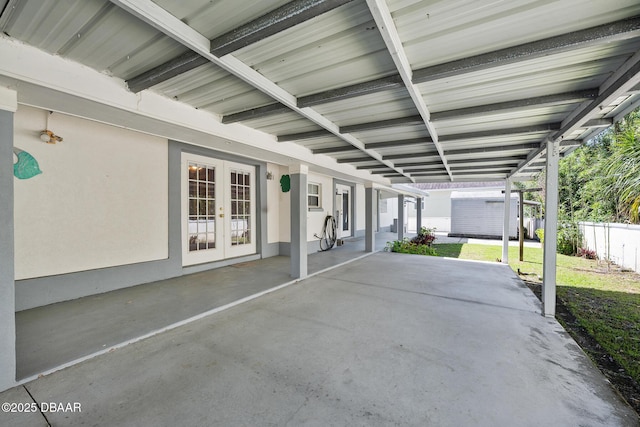 1650 Riverside Dr, Holly Hill, FL 32117 - view of patio featuring french doors