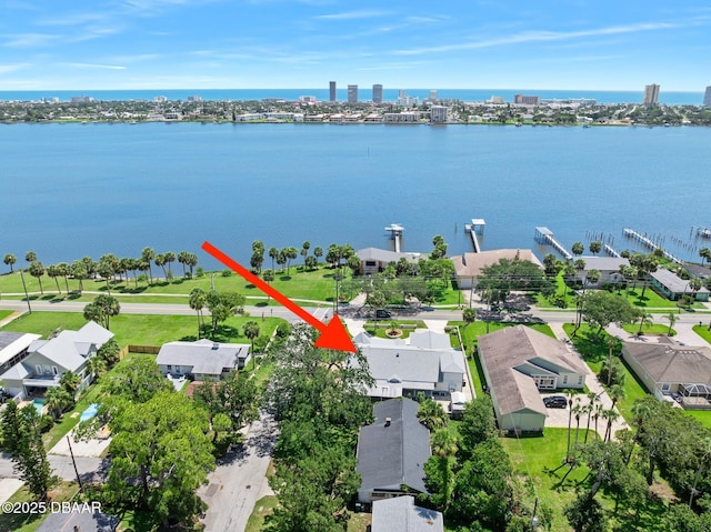 1650 Riverside Dr, Holly Hill, FL 32117 - aerial view of residential area featuring a nearby body of water