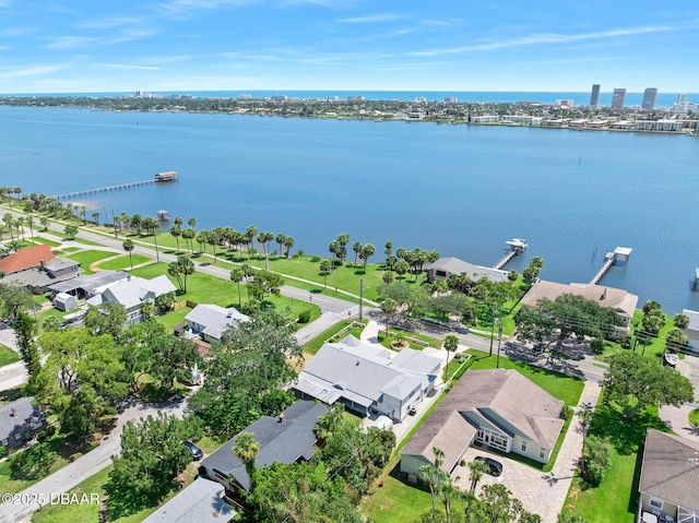 1650 Riverside Dr, Holly Hill, FL 32117 - aerial perspective of suburban area with a large body of water