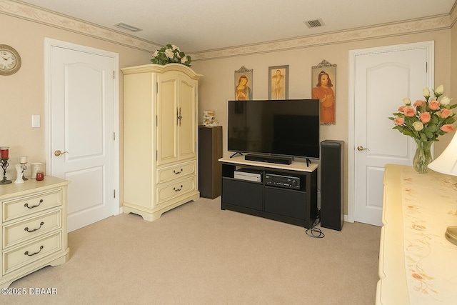 2944 Ocean Shore Blvd, Ormond Beach, FL 32176 - sitting room featuring light carpet and crown molding