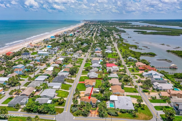 4026 Cardinal Blvd, Wilbur-By-The-Sea, FL 32127 - aerial perspective of suburban area featuring waterfront with a beach