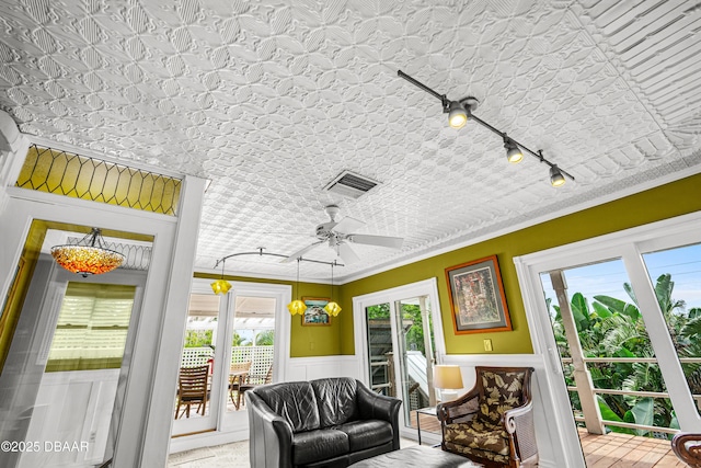 4026 Cardinal Blvd, Wilbur-By-The-Sea, FL 32127 - sunroom featuring track lighting