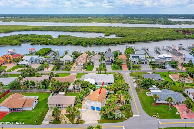 4026 Cardinal Blvd, Wilbur-By-The-Sea, FL 32127 - aerial view of residential area with a nearby body of water