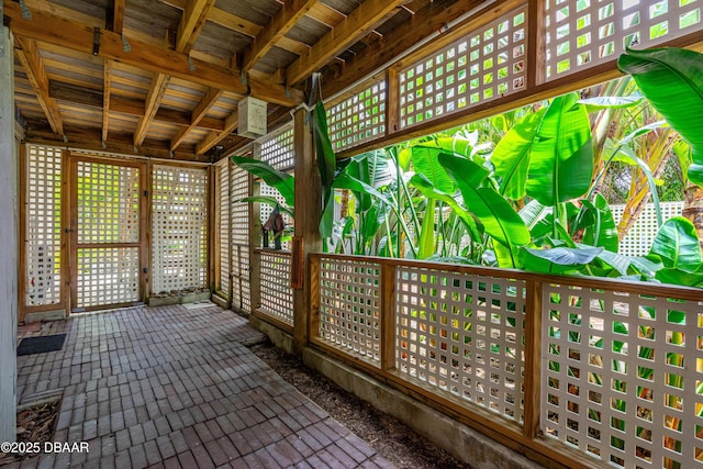 4026 Cardinal Blvd, Wilbur-By-The-Sea, FL 32127 - view of unfurnished sunroom