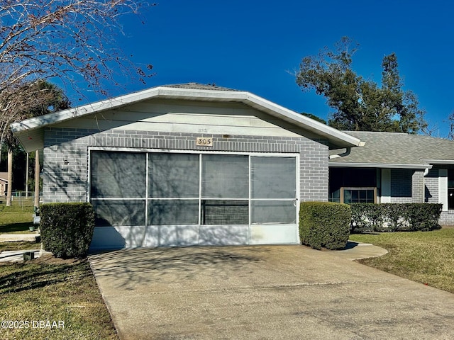 view of home's exterior with a garage