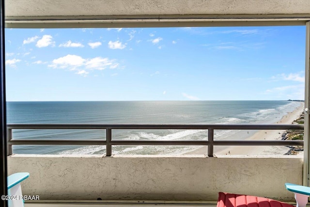 water view with a beach view