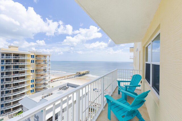3721 S Atlantic Ave Unit 1101, Daytona Beach Shores, FL 32118 - balcony with a water view