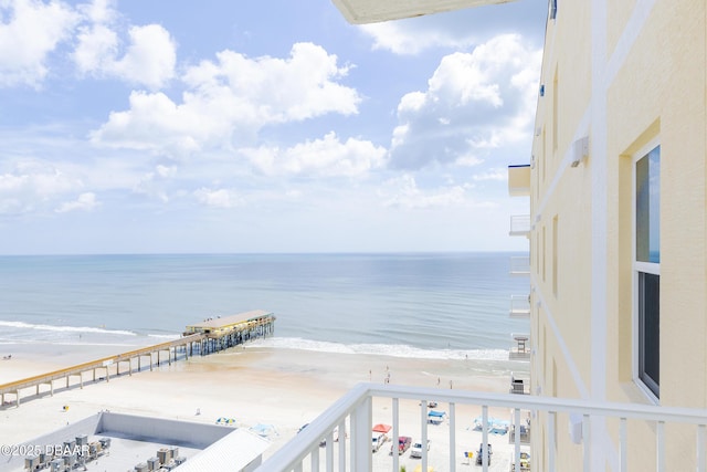 3721 S Atlantic Ave Unit 1101, Daytona Beach Shores, FL 32118 - water view featuring nearby beach