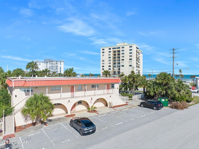 view of building exterior with a garage