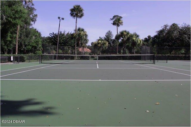 view of tennis court