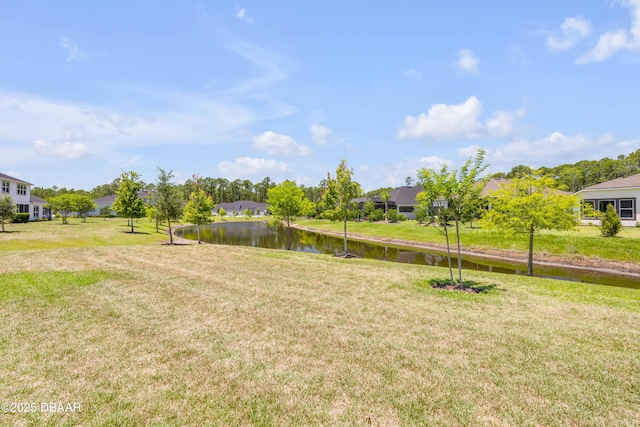110 Longridge Ln, Ormond Beach, FL 32174 - view of green lawn with a water view and a residential view