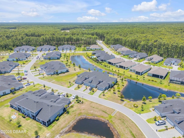110 Longridge Ln, Ormond Beach, FL 32174 - aerial perspective of suburban area with a forest and a nearby body of water