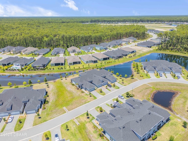 110 Longridge Ln, Ormond Beach, FL 32174 - aerial view of residential area featuring a heavily wooded area and a nearby body of water