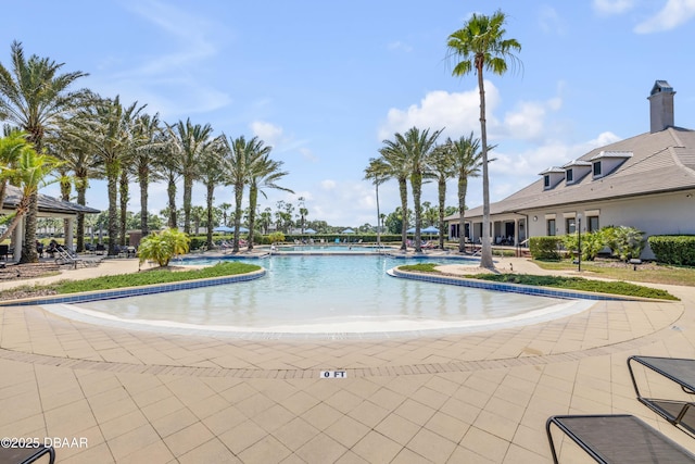 110 Longridge Ln, Ormond Beach, FL 32174 - community pool with a gazebo and a patio