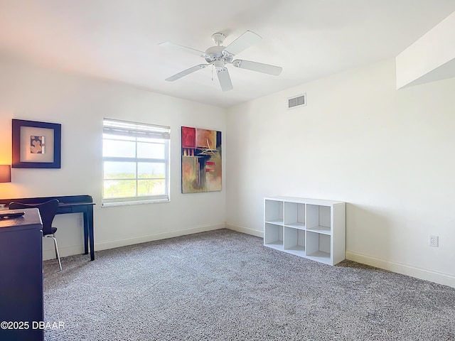 3145 S Atlantic Ave Unit 405, Daytona Beach, FL 32118 - carpeted spare room featuring ceiling fan and baseboards