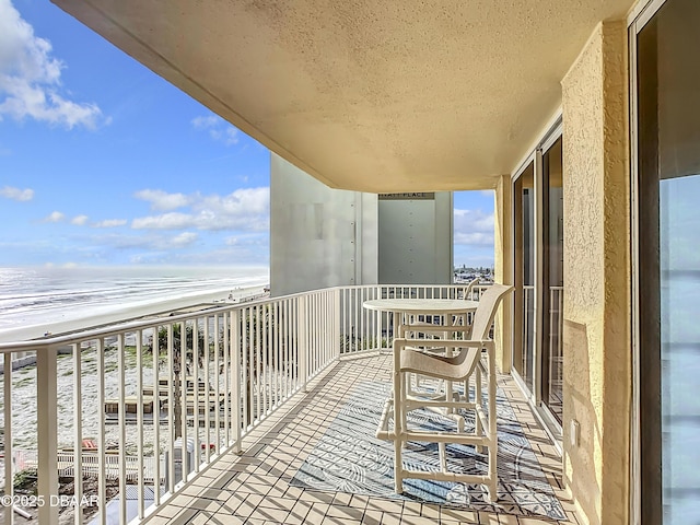 3145 S Atlantic Ave Unit 405, Daytona Beach, FL 32118 - balcony with view of water and beach