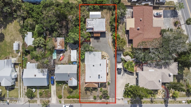 drone / aerial view with a residential view