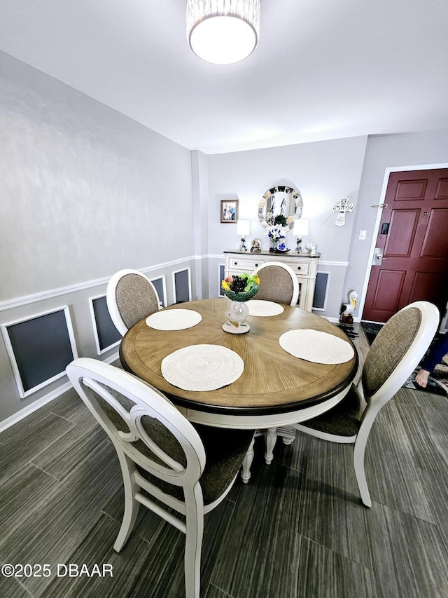 view of dining room