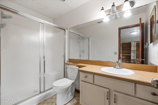 3548 Forest Branch Dr Unit C, Port Orange, FL 32129 - full bathroom with vanity, a stall shower, and tile patterned floors