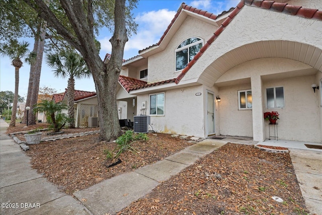 3548 Forest Branch Dr Unit C, Port Orange, FL 32129 - view of front of property featuring a tile roof and stucco siding
