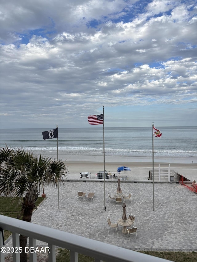 water view featuring a view of the beach