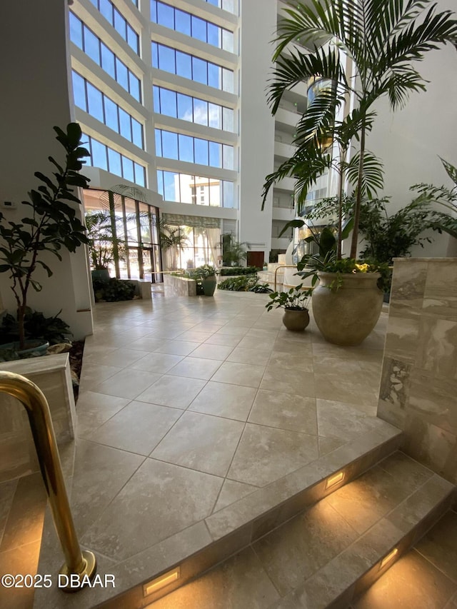 2425 S Atlantic Ave Unit 801, Daytona Beach Shores, FL 32118 - common area with a high ceiling