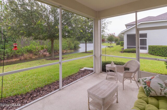 view of sunroom / solarium