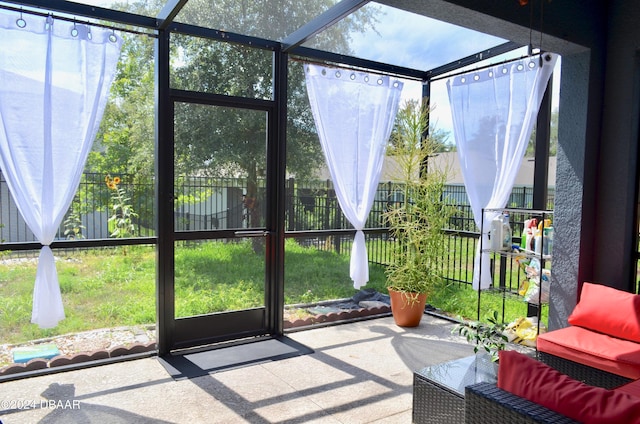 view of sunroom / solarium