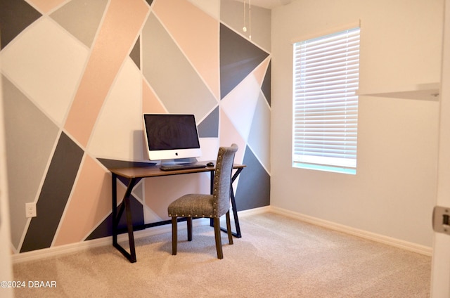 226 Meghan Cir, Deland, FL 32724 - office area featuring carpet and baseboards