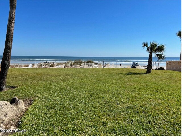 property view of water with a view of the beach