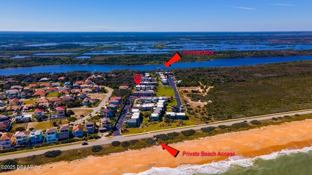 5500 Ocean Shore Blvd Unit 58, Ormond Beach, FL 32176 - aerial perspective of suburban area with a large body of water