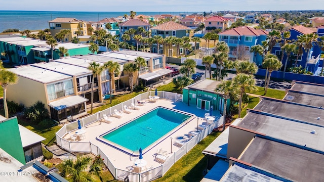 5500 Ocean Shore Blvd Unit 58, Ormond Beach, FL 32176 - aerial view of a pool and a nearby body of water