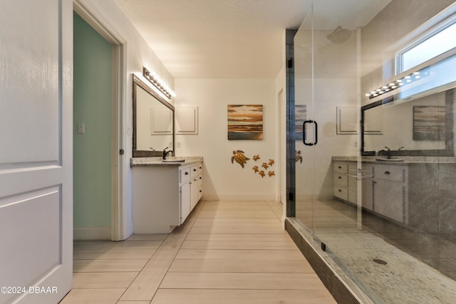 830 Maralyn Ave, New Smyrna Beach, FL 32169 - full bath with a stall shower, vanity, and baseboards