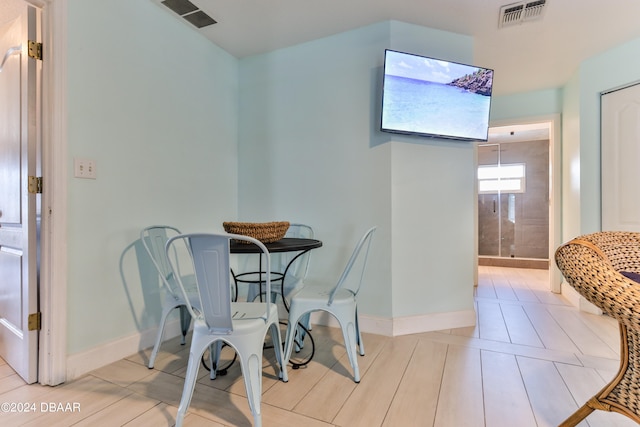 view of dining area