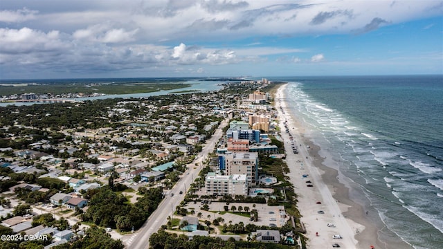 830 Maralyn Ave, New Smyrna Beach, FL 32169 - aerial view of waterfront with a beach