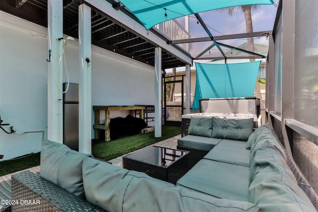 view of patio / terrace featuring outdoor lounge area