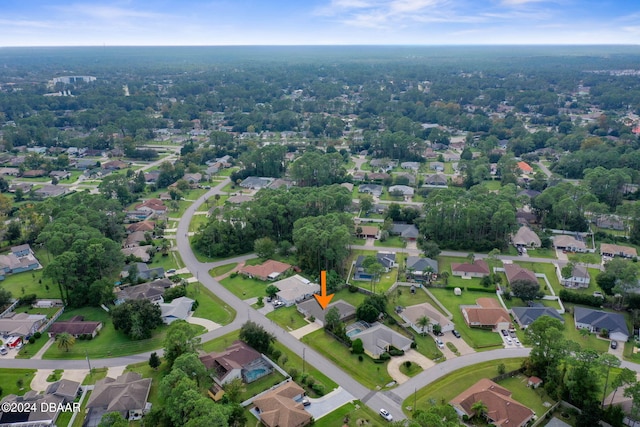 bird's eye view featuring a residential view