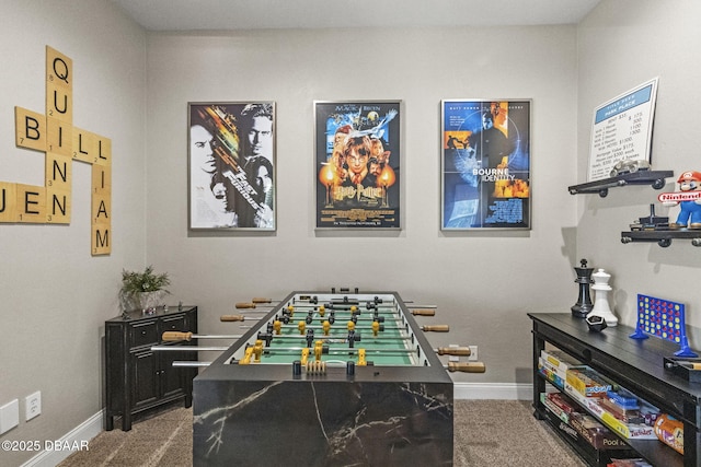 1207 Kaleen Dr, Ormond Beach, FL 32174 - rec room featuring baseboards and carpet