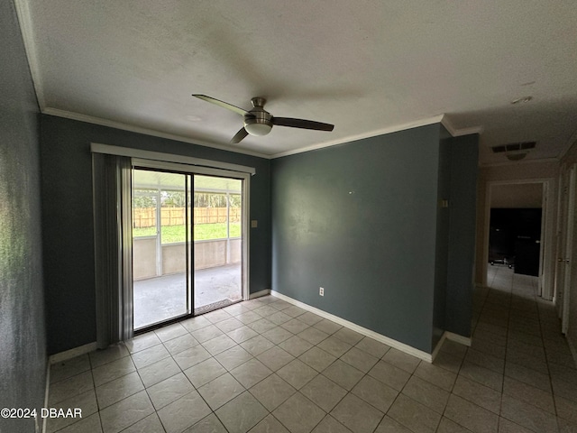 424 Stone Island Rd, Deltona, FL 32725 - unfurnished room featuring a textured ceiling, tile patterned flooring, and ceiling fan