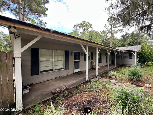 view of front of home